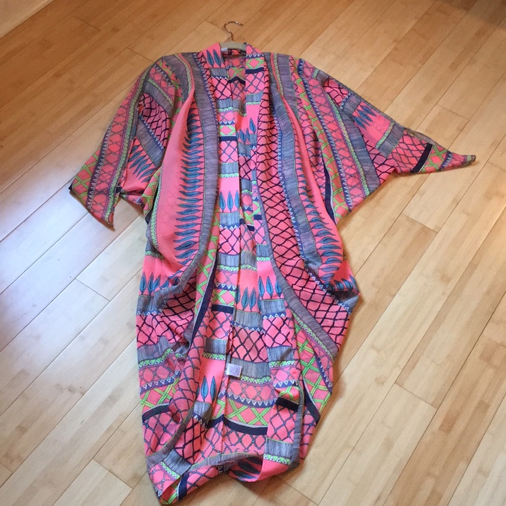 Amazing technicolor Mara Hoffman kaftan
